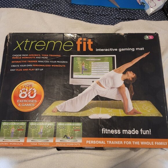Xtreme Fit Interactive Gaming Mat Over 80 Exercises & Games Yoga AerobicUntested - Picture 1 of 5